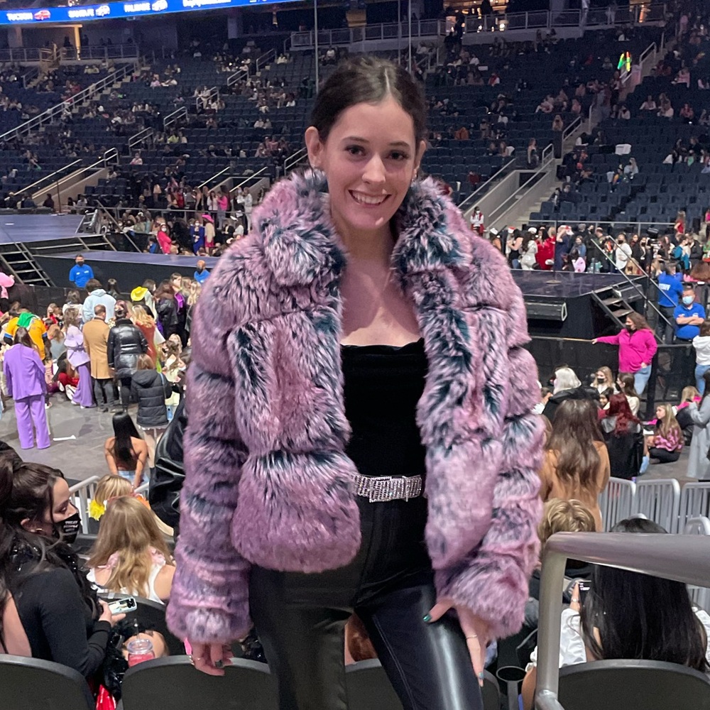 Missguided x Carli Bybel faux fur jacket